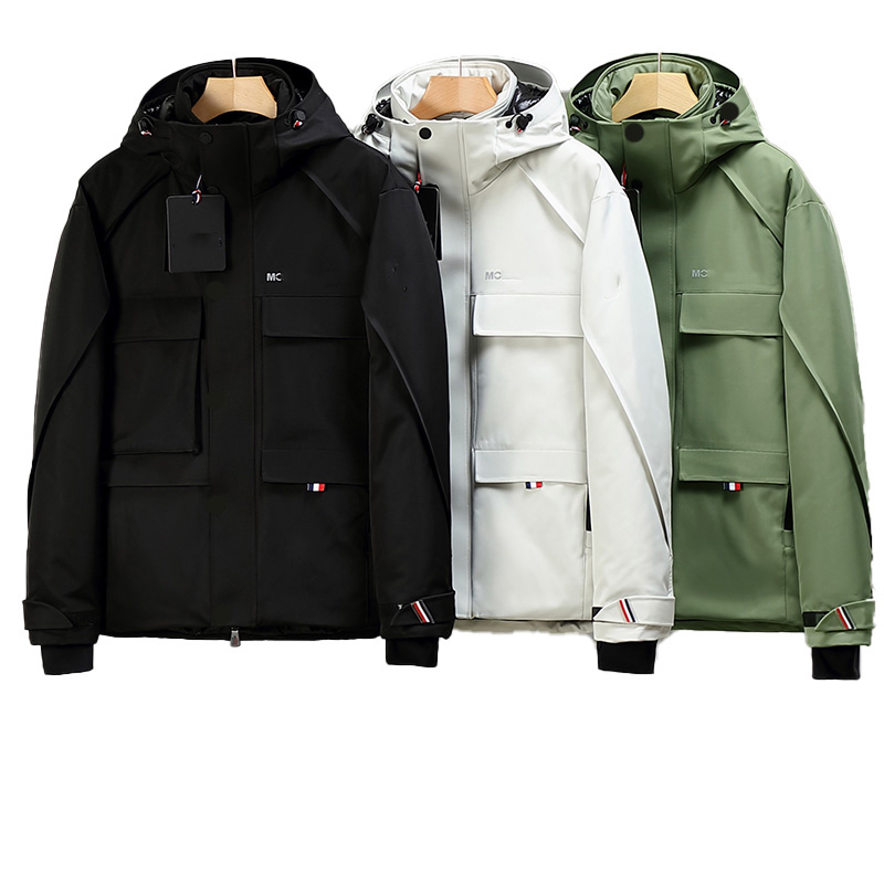 

Maya Designer Men's Down & Parkas Rain and Wind proof Stand up Collar Hooded Feather Coat Double layer High density Fleece proof Bile Thick Thermal Top, Supplement (not shipped separately)