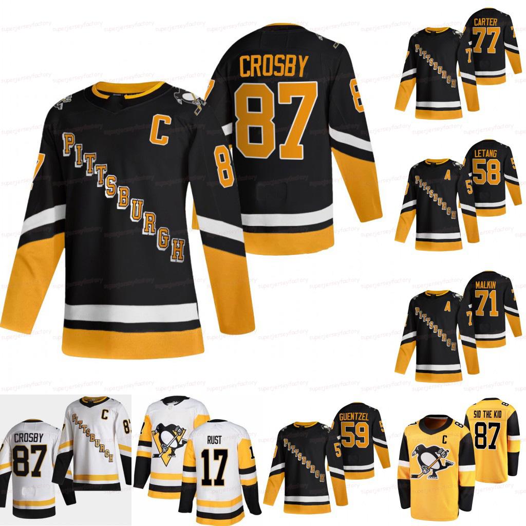 

87 Sidney Crosby 2022 Third Black Jersey 58 Kris Letang 59 Jake Guentzel 35 Tristan Jarry 77 Jeff Carter 71 Evgeni Malkin 1 Casey DeSmith 17, Men s-xxxl