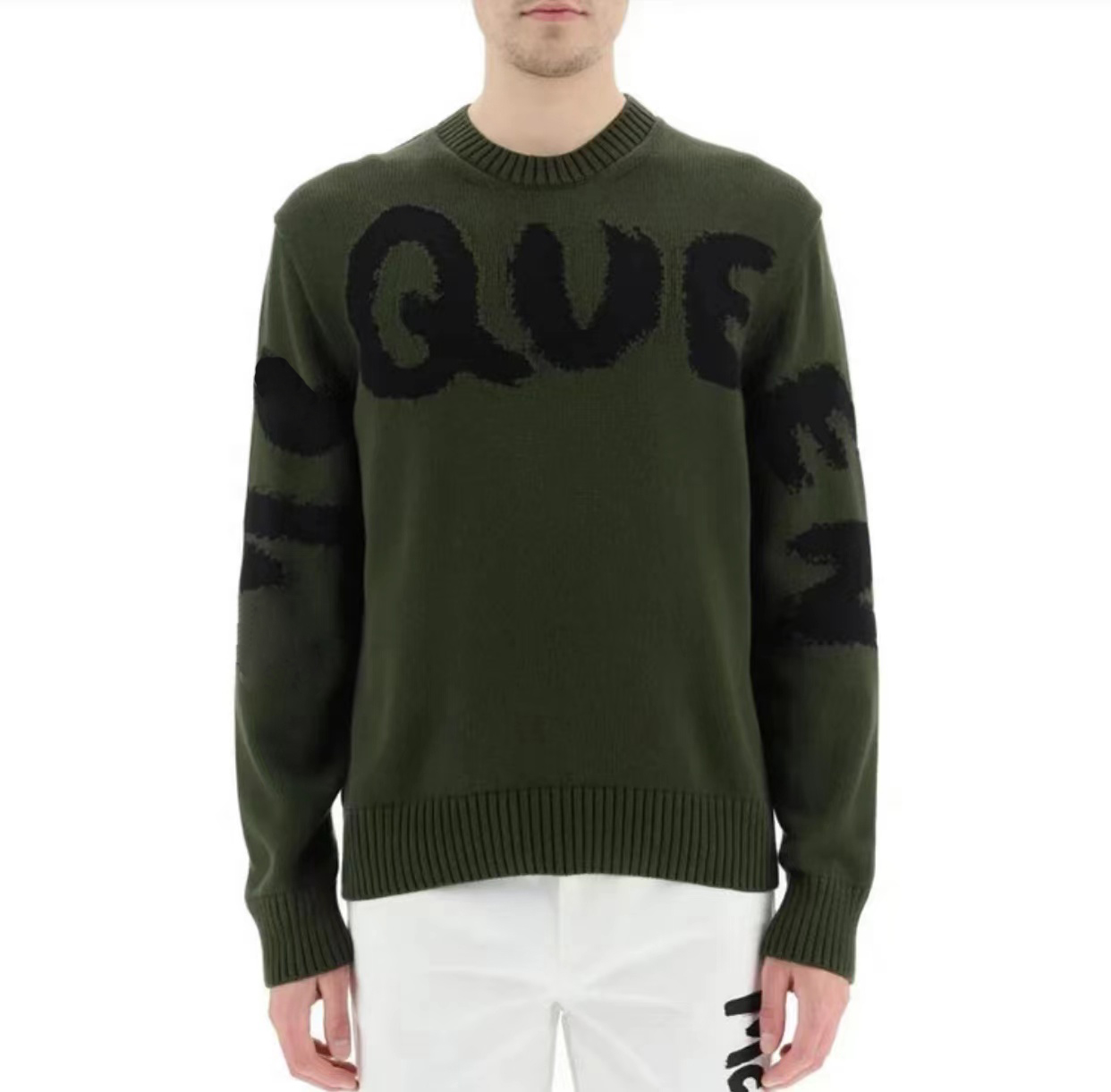 DSQ PHANTOM TURTLE Chandails pour hommes Unisexe Doux au toucher Waffle Stitch Crewneck Pullover Ultimate Cotton Heavyweight Rib Stitch Sweatshir