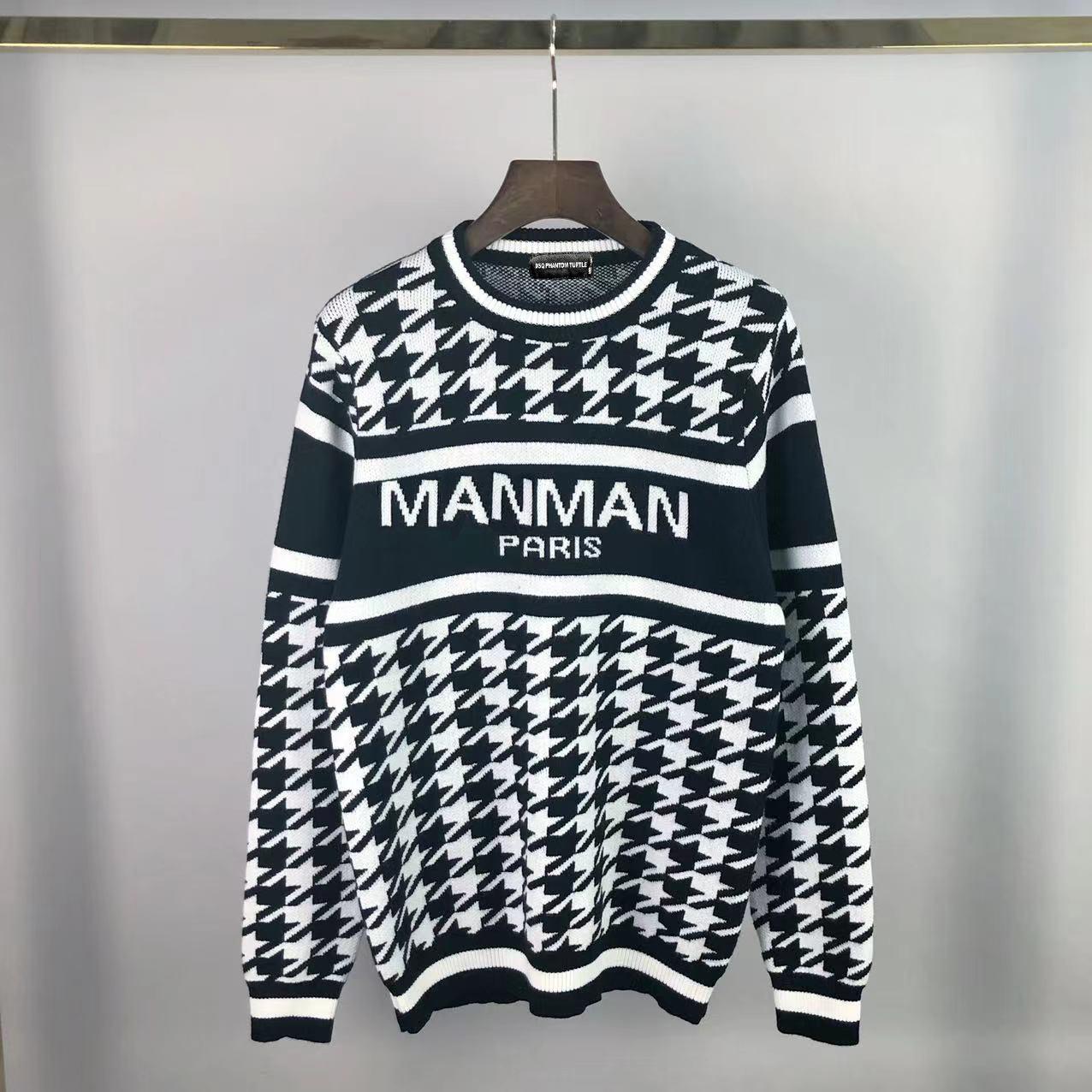 DSQ PHANTOM TURTLE Chandails pour hommes Unisexe Doux au toucher Waffle Stitch Crewneck Pullover Ultimate Cotton Heavyweight Rib Stitch Sweat-shi
