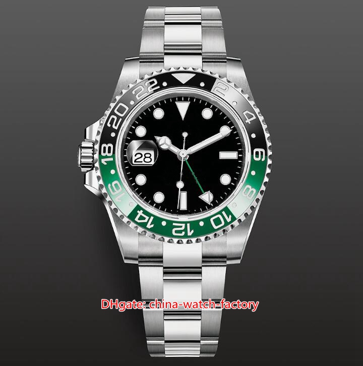 

CLEAN Factory Mens Watch CF Left-Handed 40mm GMT 126720 126720VTNR-0001 Sprite Watches Ceramic Oyster CAL.3285 Movement Mechanical Automatic Men's Wristwatches, No box papers