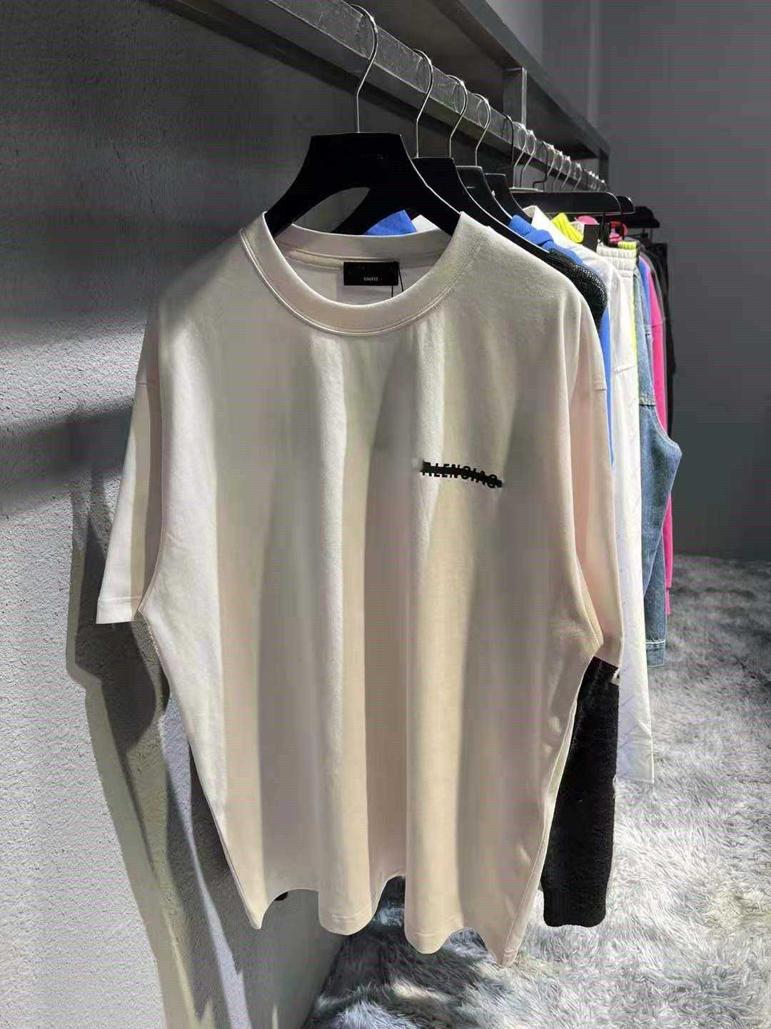 

Fashion Brand Designer T Shirt High Quality Seal Tape Letter Printed Short Sleeve Casual Men's Clothing Gray Powder, White