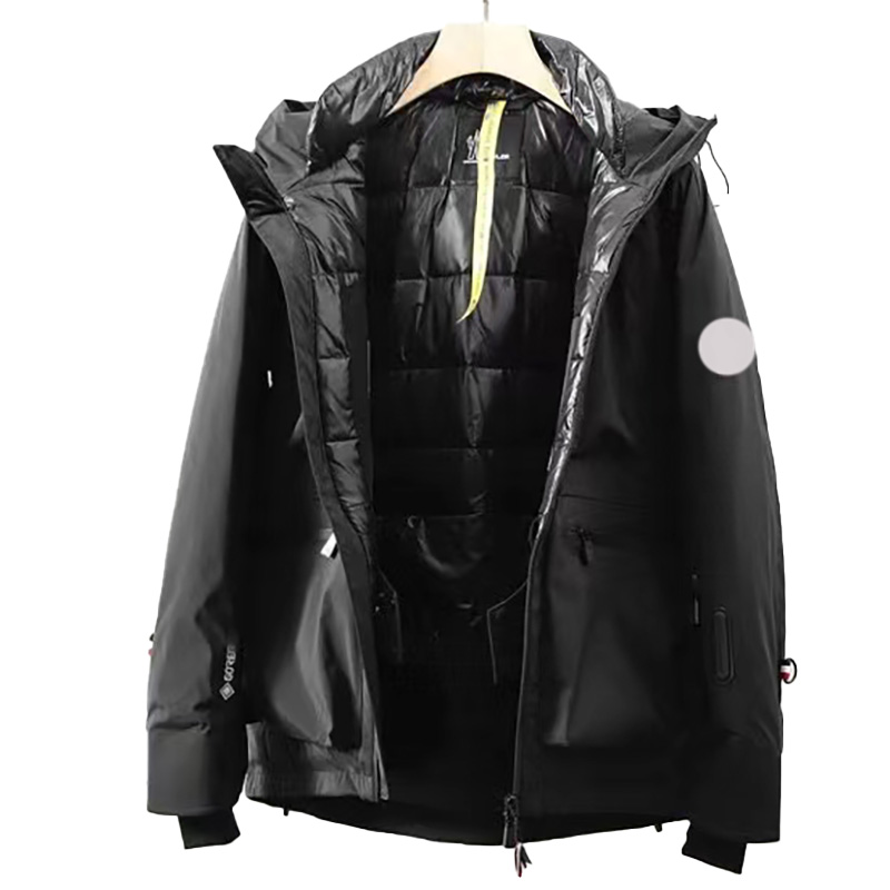 

Maya Designer Men's Down&Parkas Outdoor Sports Multi Pocket Hooded Waist Elastic Belt Down Down Coat Thickened Warm and Cold Resistant Windbreaker Jacket, Supplement (not shipped separately)