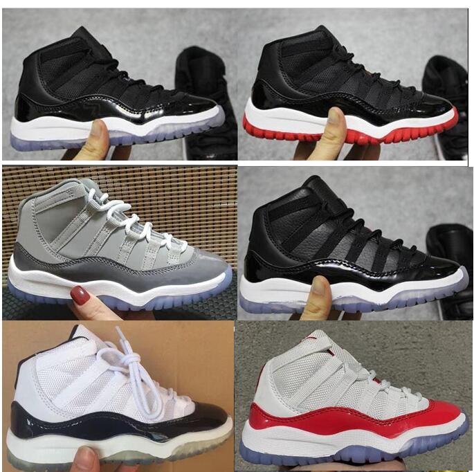 

Kids 11 11s Basketball Shoes Space Jam Bred Cherry Cool Grey Concord 72-10 Children Boy Girl Sneakers Toddlers Birthday Gift