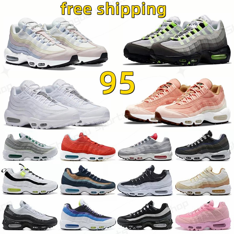 2026 95 Men Running Shoes 95s Triple Black Cork Greedy Dark Smoke Grey Light Charcoal Midnight Navy Mens Womens Trainers Sports Sneakers