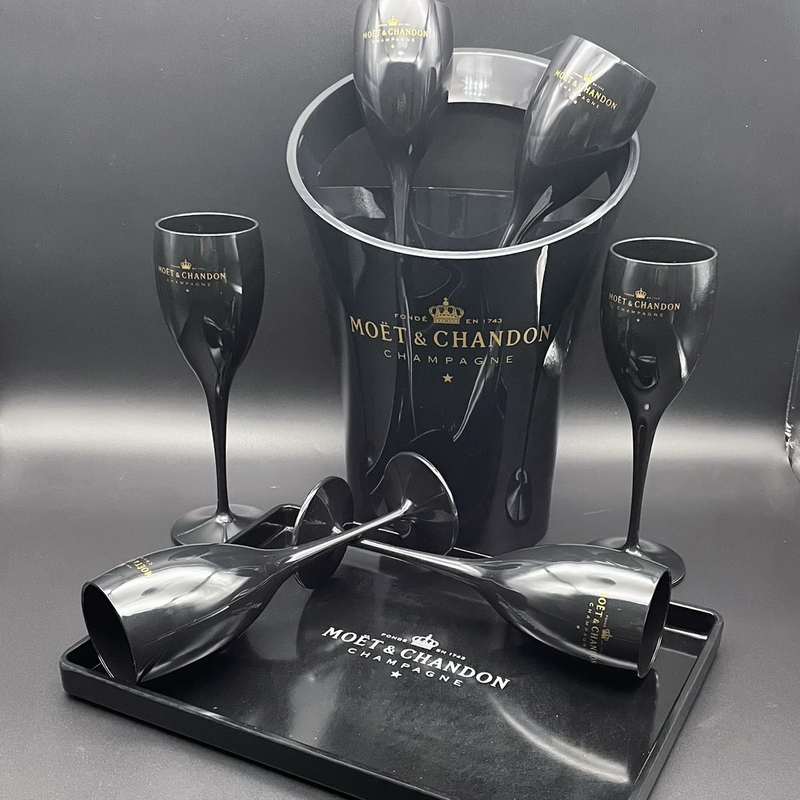 

Bar Tools Black Mystery Plastic Bucket/Glass/flutes Party Cooler Sets Bar Set Accessory