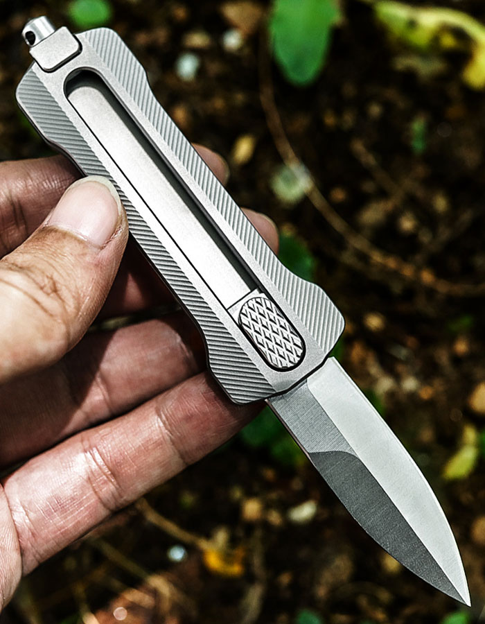 

TC4 Titanium Alloy D2 Blade Pocket Knife Broken Window Outdoor Camping EDC Tool