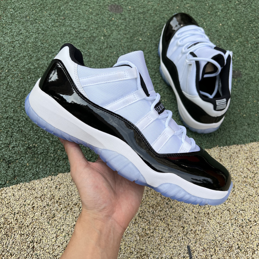 

With Box 11 11s Mens basketball shoes Concord White Black Low Cut men women trainers sports sneakers 528895-153 OG Quality 36-47 US 7-13, Concord low