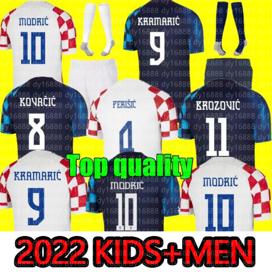 

2022soccer jerseys Croacia MANDZUKIC MODRIC PERISIC KALINIC football shirt 22 23 Croazia RAKITIC CrOaTiA KOVACIC Men kids kit uniforms, Adult home