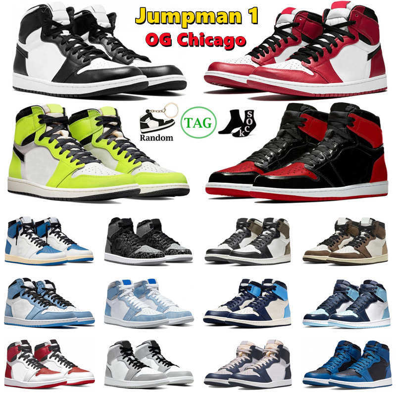 

Golf shoe OG Basketball Shoes Jumpman 1 1s Black White Chicago Rebellionaire Bred Patent Georgetown Dark Mocha Shadow Mens Trainer Sport Sneakers, #24