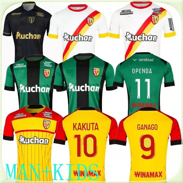 

2022 RC Lens third away maillot soccer jerseys 22 23 KAKUTA OPENDA 11 GANAGO SOTOCA FOFANA GRADIT FORTES Football Shirts 2023 kids home BUKSA CABOT BANZA POREBA 13, Lens 22 23 home +sponsor 2