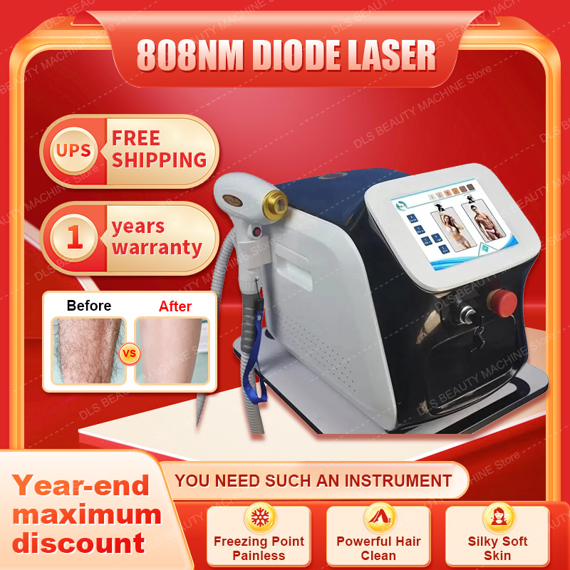 Tattoo Removal Laser Machine All Skin Colors Permanent Hair Removal Professional Equipment 705 808 1064nm-image-800294471