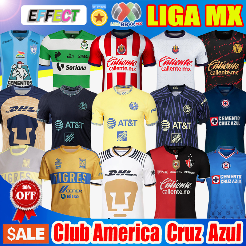 

22 23 Club America Soccer Jerseys 2022 2023 Atlas FC NAUL Tigres Chivas Guadalajara Xolos Tijuana Cruz Azul Home Away Third UNAM Camisas de Futebol Football Shirts 3XL, Atlas 22-23 home +c22