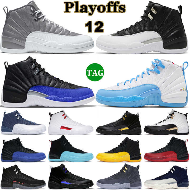 

Golf shoe Jumpman 12 Basketball Shoes Men 12s Playoffs Black Royalty Taxi Stealth Hyper Royal Reverse Flu Game Twist Utility Indigo Mens Trainers