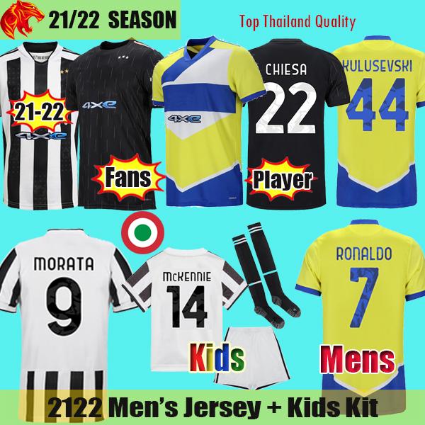 

Soccer jerseys 21 22 Juventus Soccer Jerseys RONALDO 2021 2022 MORATA Juve LOCATELLI DYBALA Fans Player Version KULUSEVSKI McKENNIE CHIELLIN, Kids 2122 third