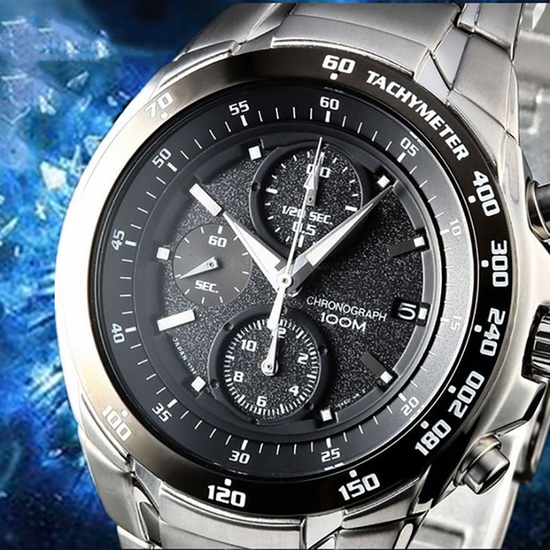 

2022 New Top Brand Luxury Watch Luminous Calendar chronograph Religio Masculino Men's Quartz Watch, Black