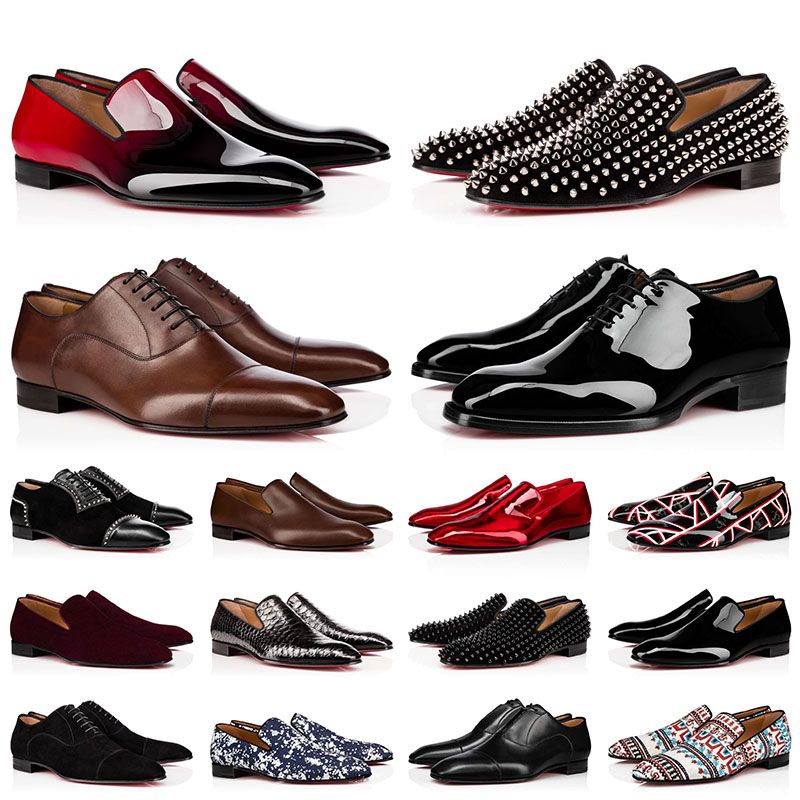 Luxury Gradient Dress Shoes Man Quality Brown All Black White Leather Spike Casual Shoe Mens Authentic Suede Khakni Chestnut Ankle High Loafer Sp