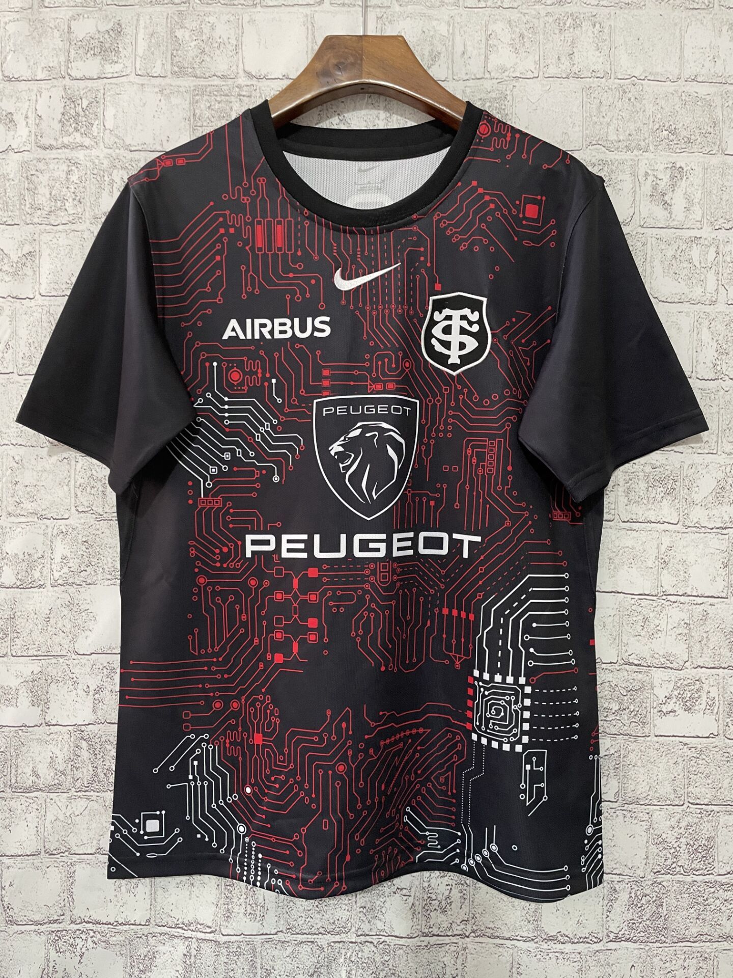 

Match Stade Toulousain Domicile 2022/2023 Rouge/Noir 2022 2023 Racing 92 rugby jersey 22 23 Stade Francais Toulouser Bordeaux Begles home away size S-5XL