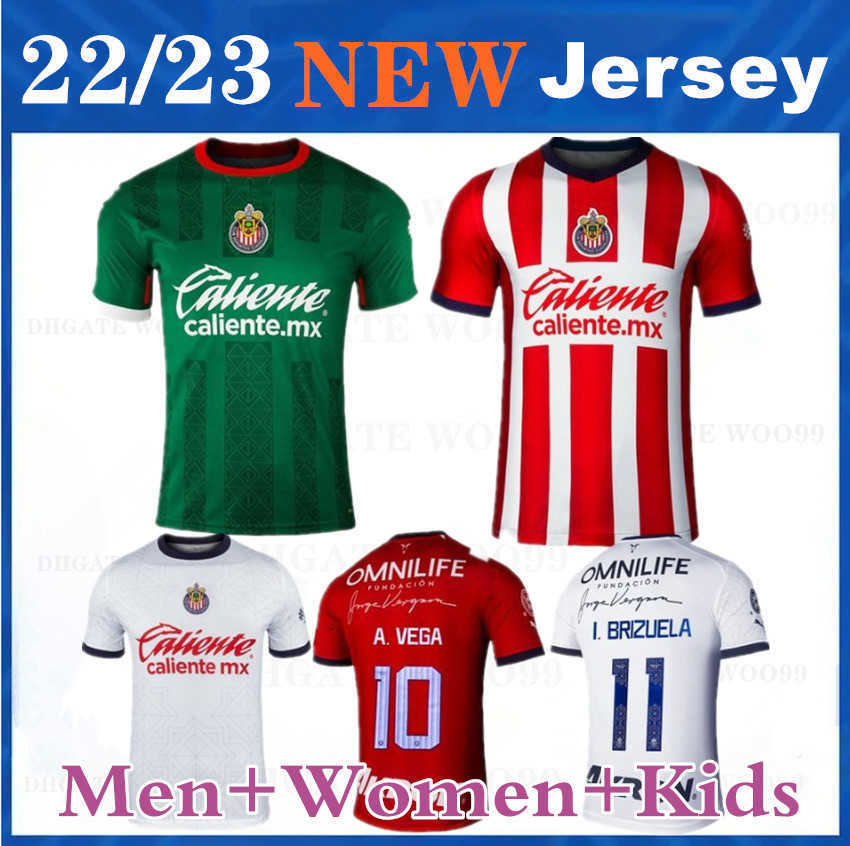 

2022 2023 Guadalajara Soccer Jerseys Chivas regal ALVARADO I.BRIZUELA C.CALDERON A.ZALDIVAR A.VEGA home away 22 23 football men women kids