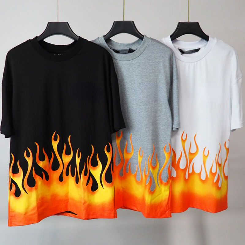 

Mens t shirt pa designer sweatshirt Flame Angel Graffiti Short Sleeve T-shirt men women Hip Hop Loose Oversize Pullover tee, White
