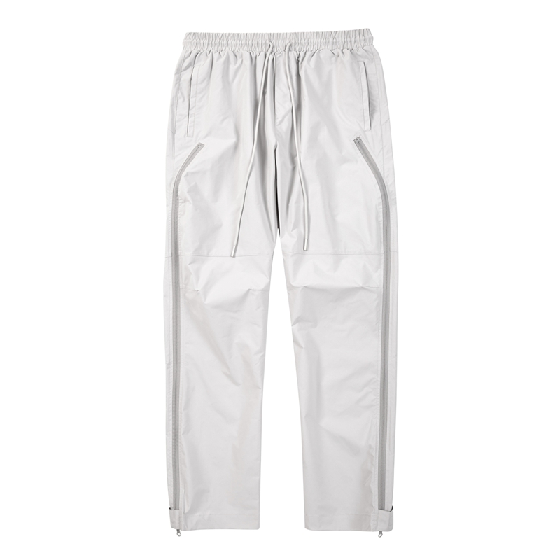 

Pants Side Zipper Waterproof Drawstring Men Baggy Casual Overalls Unisex Trousers
