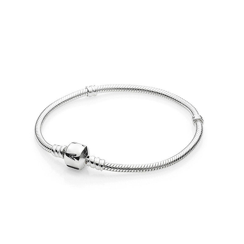 Classic Charm Bracelet 100% 925 Sterling Silver Snake Chain Luxurious Bracelets Women Girlfriend Gift Wedding Party Jewelry bracelet with Retail