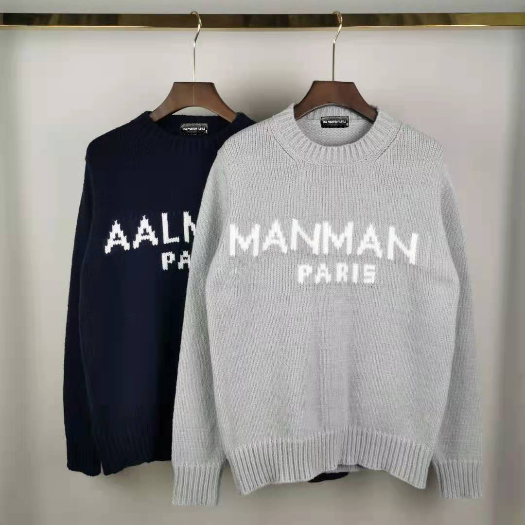 

DSQ PHANTOM TURTLE Men' Sweaters Unisex Soft Touch Waffle Stitch Crewneck Pullover Sweater Ultimate Cotton Heavyweight Rib Stitch Sweatshirt 31171, Gray