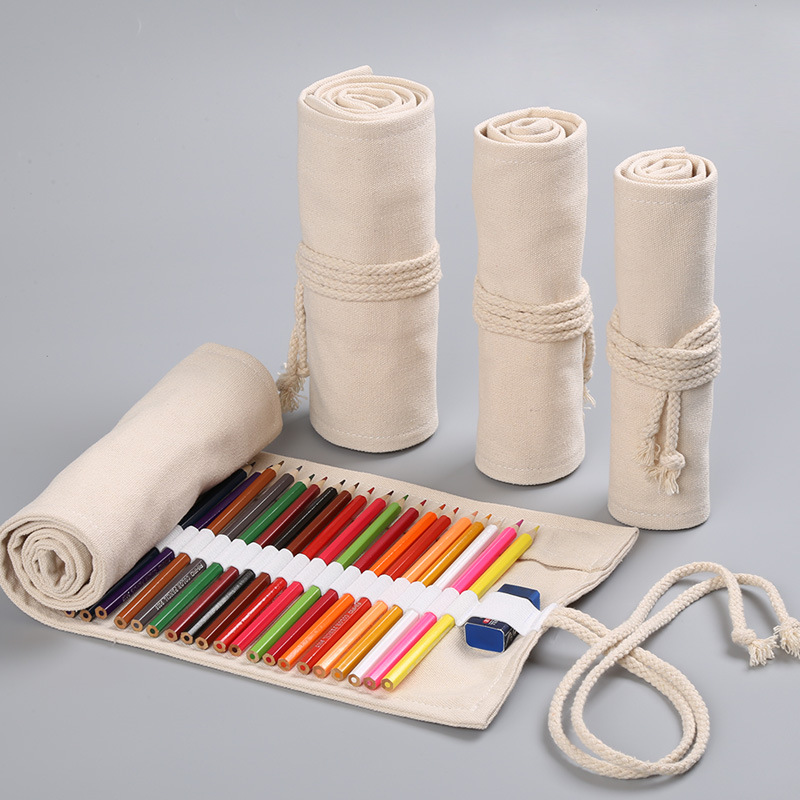 Élégant boîtier à stylo ensemble pour les artistes - conception de couleurs naturelles avec des capacités diverses 12-72 emplacements