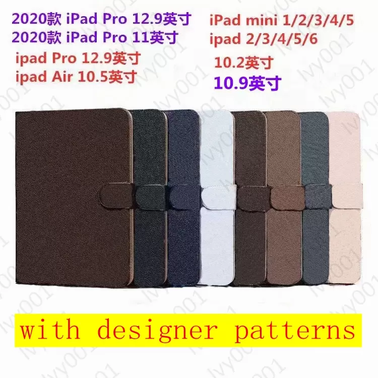 

For ipad pro11 12.9 High-grade Tablet PC Cases ipad10.9 Air10.5 Air1 2 mini 1 2 3 4 5 6 ipad 10.2 ipad 5 6 7 8 9 L Designer Fashion Leather Card Holder Pocket Cover mini 6