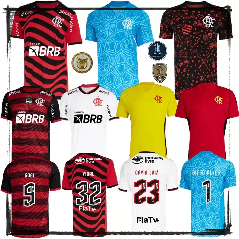

flamengo club soccer jersey 2021 2022 brazils kit supercopa final maillot de foot GUERRERO DIEGO VINICIUS JR Camisa Mengo GABRIEL B man kids football shirt, Red training jersey