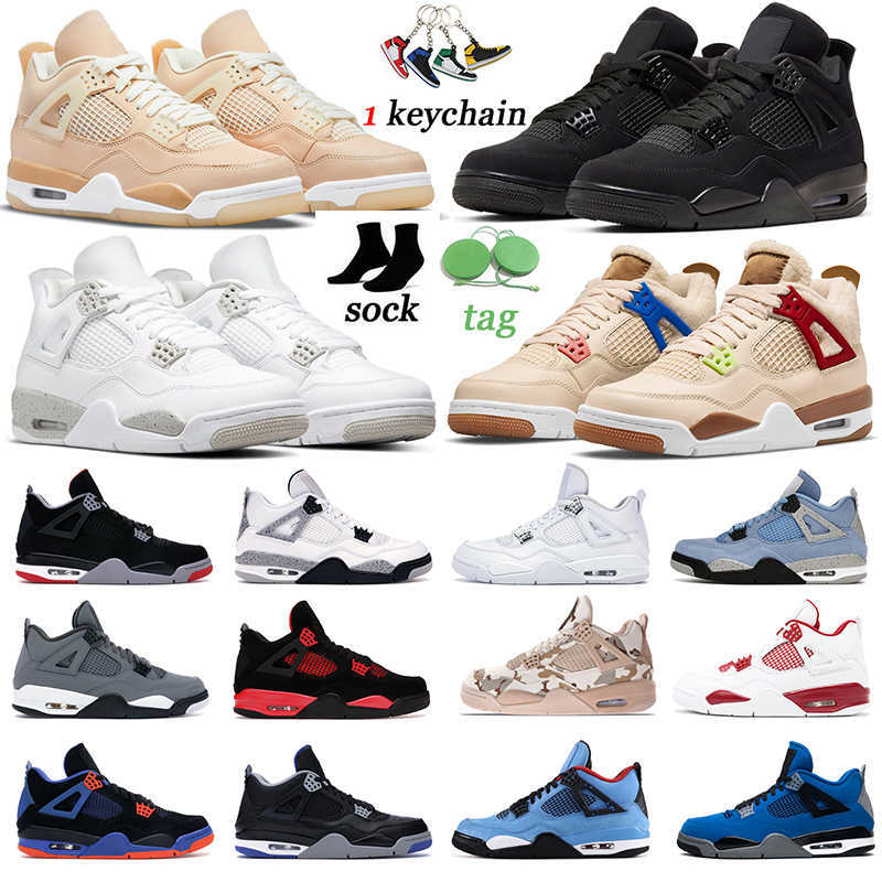 

Golf shoe Jumpman 4 4s retro Men Basketball Shoes What The Black Cat Bred Cement Cactus Jack Cool Grey Military Blue Motosports Neon Mens Women, 4s 36-47 black cat