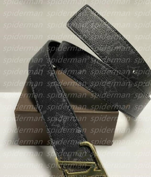 

Men Designers Belts Classic fashion luxury casual letter L smooth buckle womens mens leather belt width 3.8cm with orange box 000