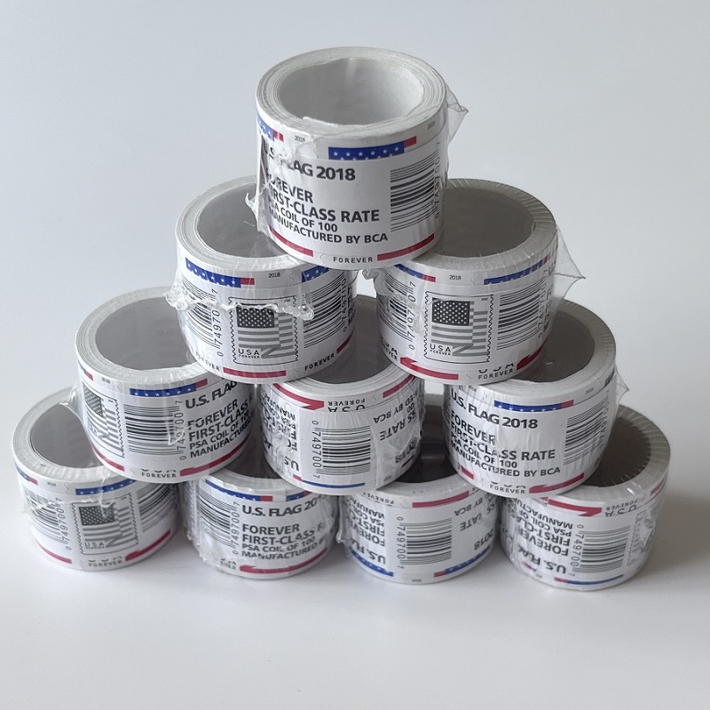 

2022 US Postal Coil of 100 Mail Service for Envelopes Letters Wedding Invitations Forever Valentine Celebration Anniversary, Us stamps