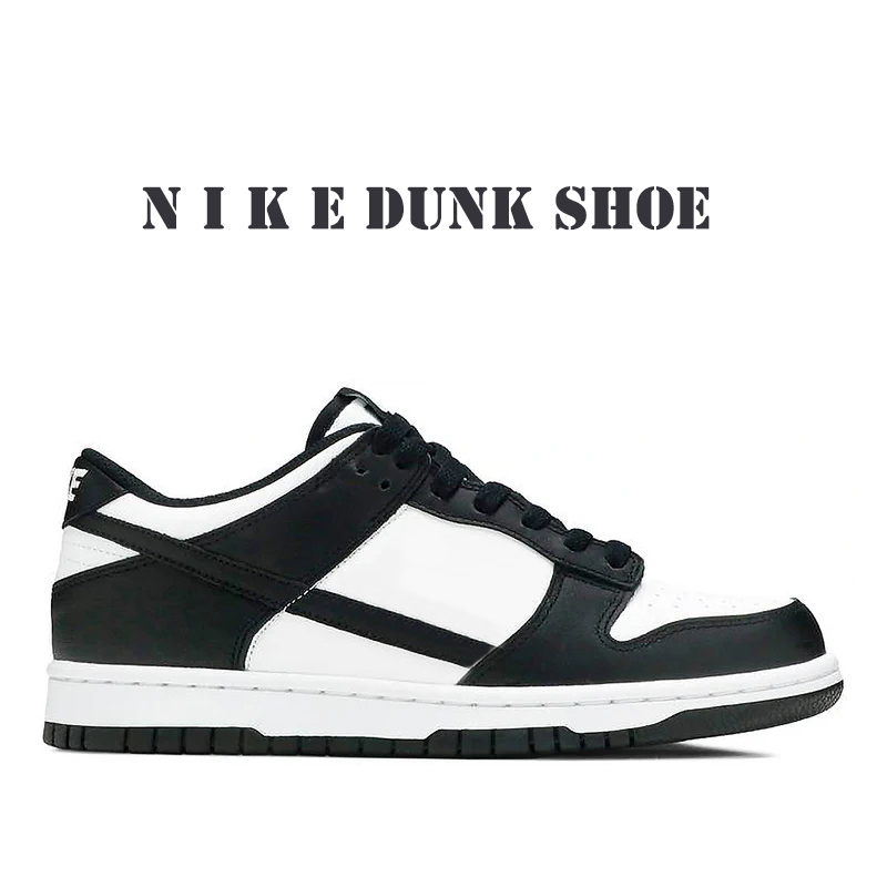 

Cheaps Fashion home shoes for men women luxury classic Black and white panda designer footwear with the box home shoe luxe hommes baskets