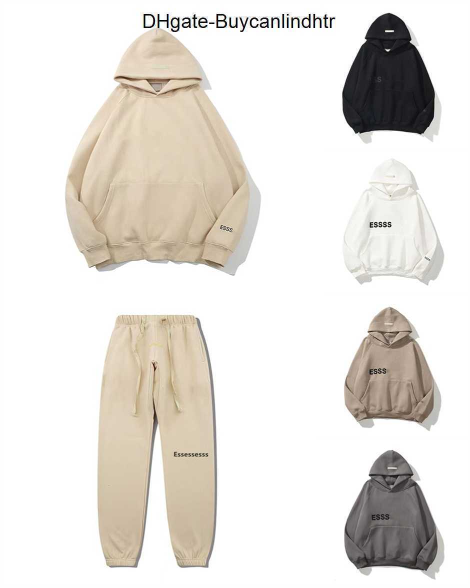 

essentia hoodies hooded for mens Plush thickened fog Fog of fears double thread ess zipper shirt 1977 flocked Hoodie mens and womens Hoodie