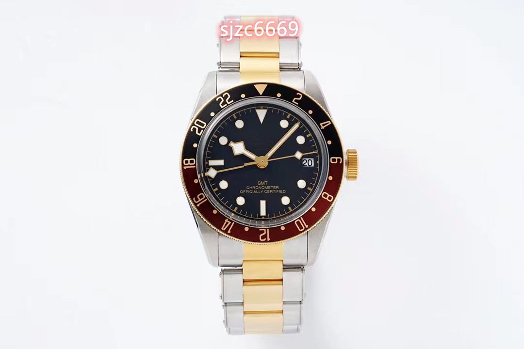 

ZF GMT watch M79833MN-0001 41mm diameter with ETA2836 movement 24 hour calibration bidirectional rotating outer ring sapphire mirror, As shown