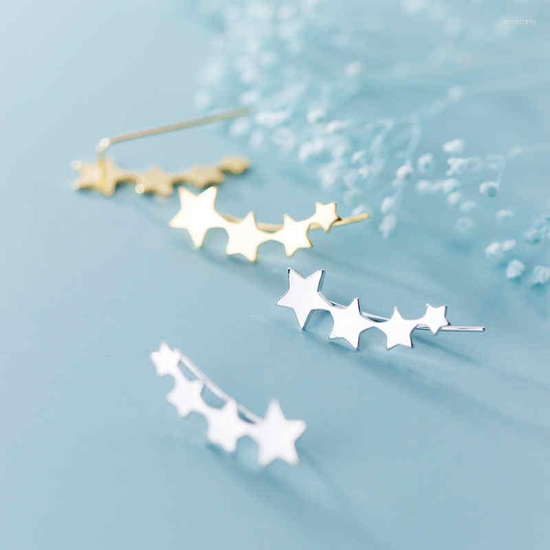 

Stud Earrings INZAReal 925 Sterling Silver Minimalist Star For Fashion Women Birthday Party Cute Fine Jewelry Accessories