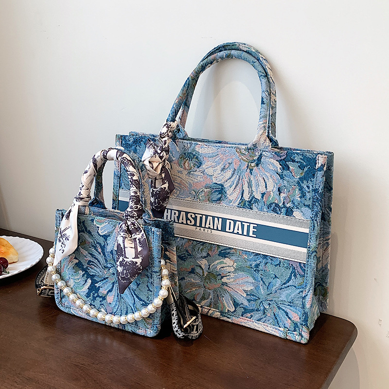 

Totes lattice set bag Women handbags luxurys designers ladies Shoulder Bags lady clutch purse retro tote female purse wallet handbag &89036, Blue