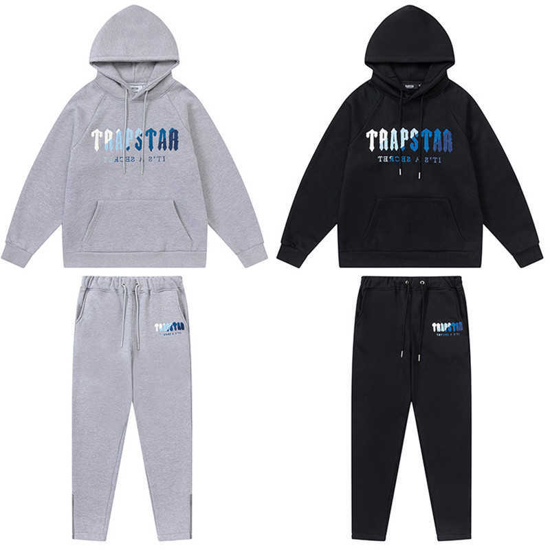 Sweats à capuche pour hommes Sweats Trapstar Survêtements Hommes Femme Ensembles de survêtement en molleton Pantalons d'hiver Ensemble 2 pièces S