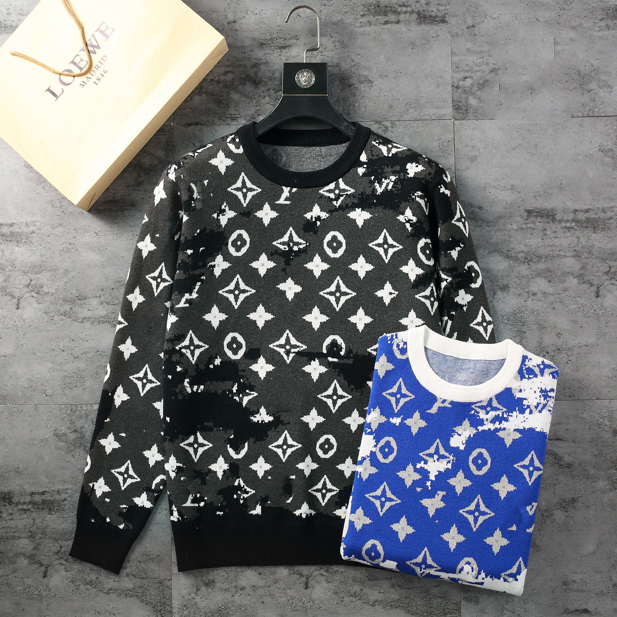 

Mens Womens Designers Sweaters Letters Pullover Men Hoodie Long Sleeve Active Sweatshirt Embroidery Knitwear Winter ClothesAsian code M