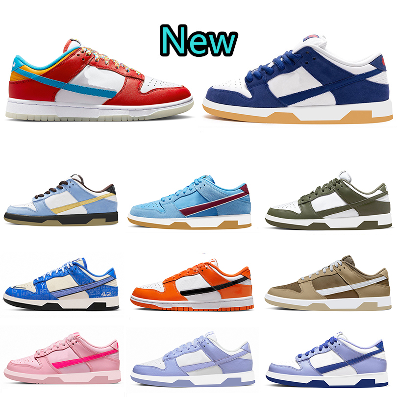 

Designer Running Shoes low LA Dodgers Fruity Pebbles Triple Pink dunkes Lilac Jackie Robinson Medium Olive dunks Judge Grey Trainer Sneakers for Men Women, Box