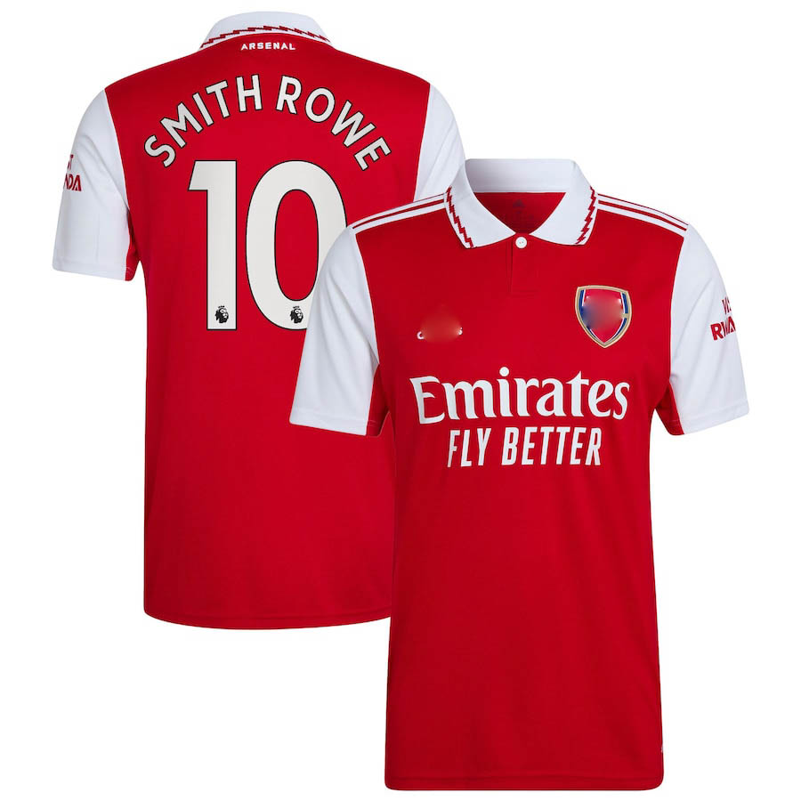 

Emile Smith Rowe Arsena 2022/23 Home Player Jersey White/Red Away Black Third Pink Football Shirt, Color