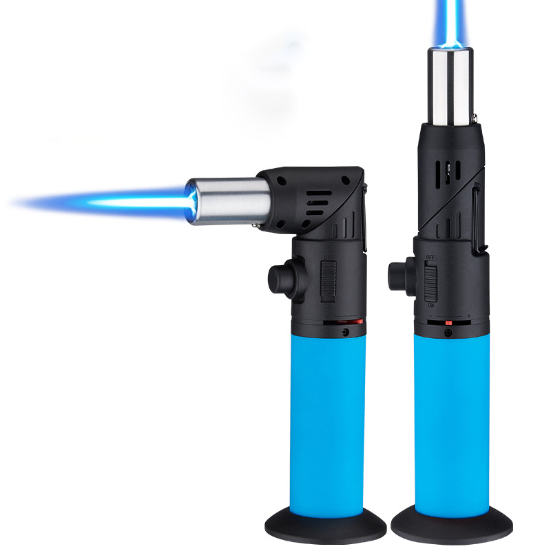 

New High Capacity Foldable Spray Gun Lighter Jet Gas Lighter Windproof BBQ Kitchen Cooking Torch Lighters Welding Jewelry Gifts