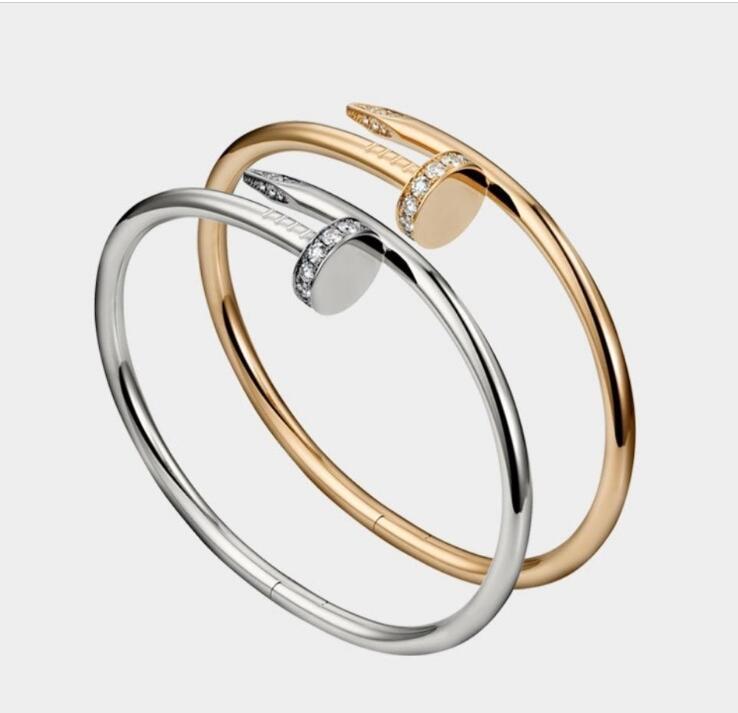 

Screw Bracelet Designer Bracelets Luxury Jewelry Women Bangle Classic Titanium Steel Alloy Gold-Plated Craft Colors Gold/Silver/Rose Never Fade Not Allerg