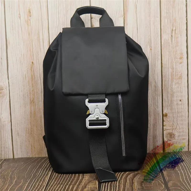 

1017 ALYX 9SM Backpack TANK Nylon Men's Shoulder Bag and Backpack Black Fashion Rucksack Bags