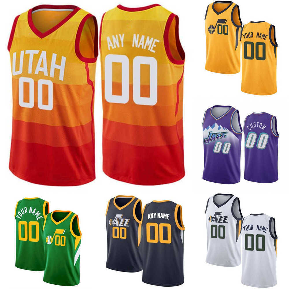 

75th Custom Mens Women Youth Utah''Jazz''Donovan 45 Mitchell Mike 10 Conley 00 Clarkson Rudy 27 Gobert Basketball Jerseys, Color