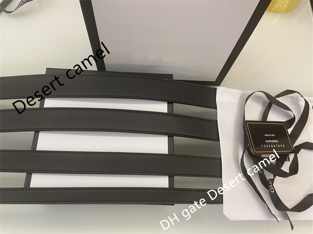 

Luxury Designer men's and women's belts double letter brass gold buckle belt pure leather 2.0cm-4.0cm with box dustproof cloth small card gift rope handbag, Black