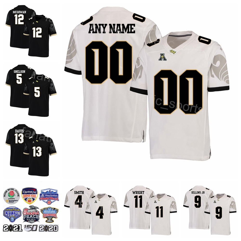 

NCAA College Football Jason Johnson Jersey UCF Knights Walter Yates John Rhys Plumlee Isaiah Bowser Johnny Richardson Javon Baker University of Central Florida, White