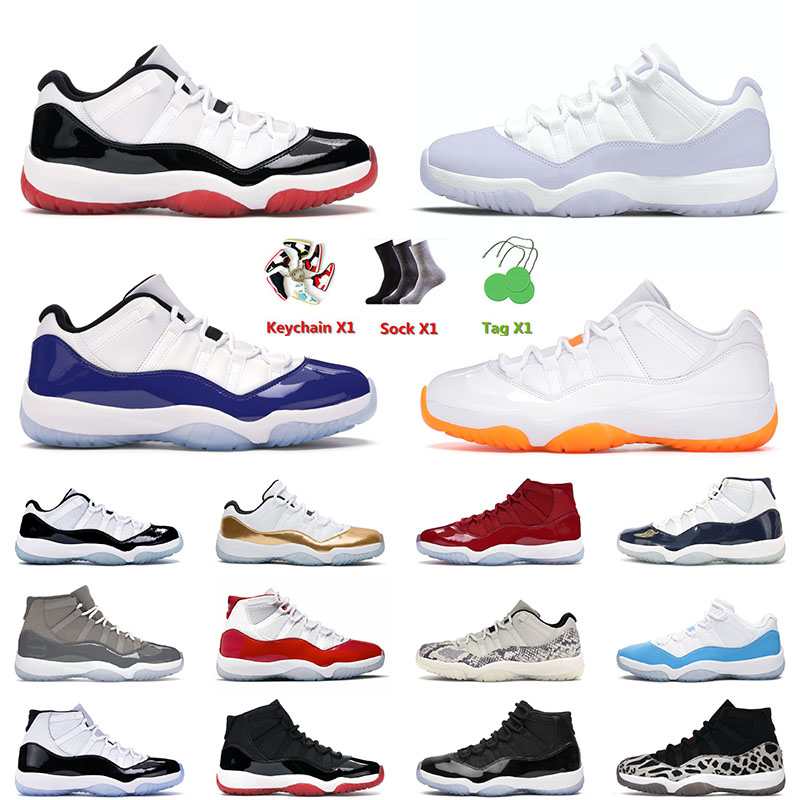 

Bred Concord 11 11s XI Basketball Shoes Pure Violet Jorda Citrus 25th Anniversary Cap And Gown University Blue for Men Women Jorden Sneakers 4NVB, Separate colours
