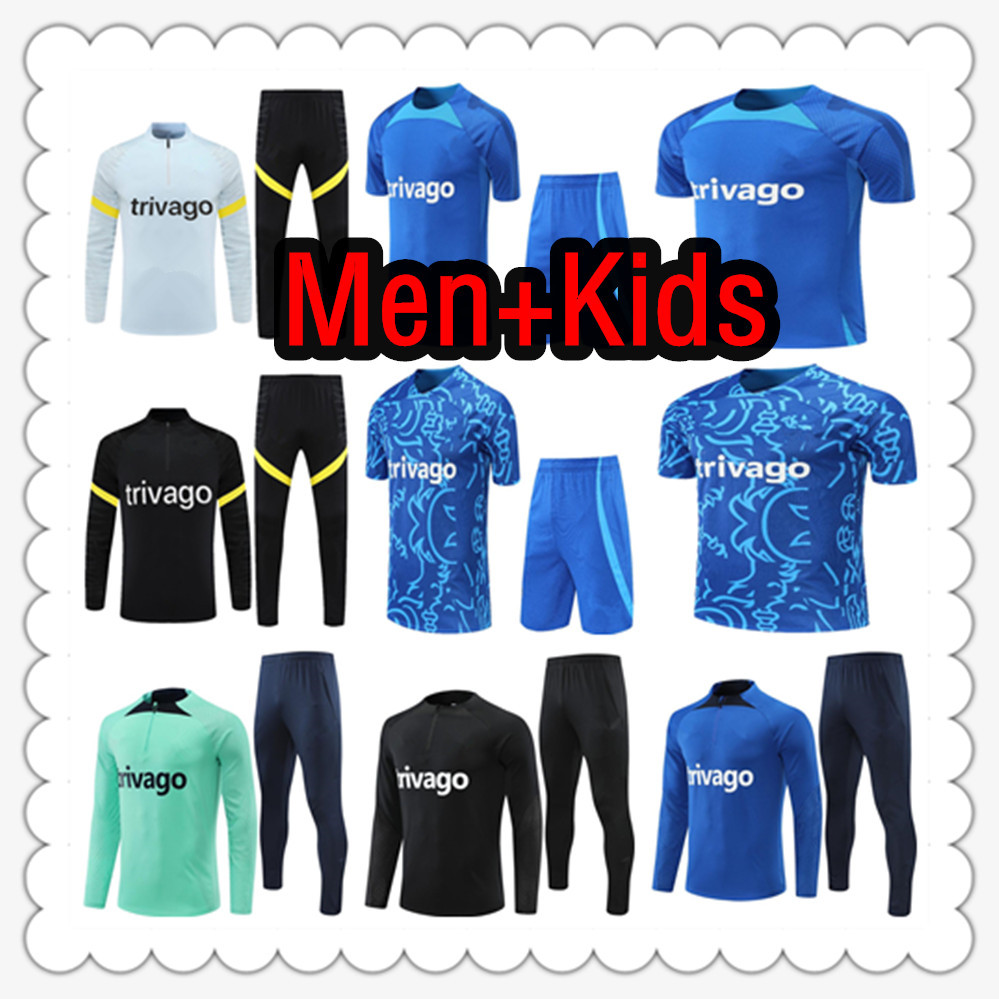 

22 23 CFC STERLING Soccer Jerseys MOUNT WERNER HAVERTZ CHILWELL ZIYECH 2022 2023 PULISIC home away Football tracksuit KANTE Men Kids set Kits uniform